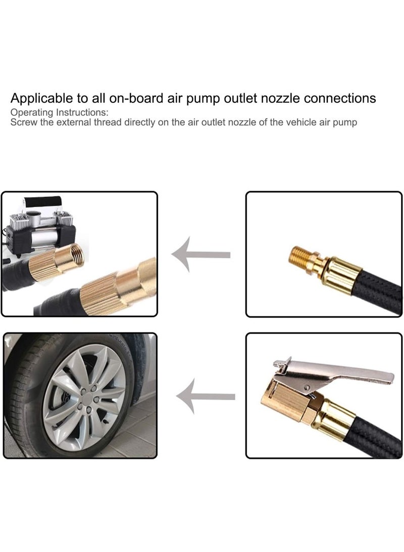 Tire Inflator Extension Tube Tyre Pump Quick Inflation Chuck Adapter Hose High-pressure Tube Car Motorcycle Maintenance Accessories - Image 5